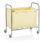 Chariot à Linge Chromé avec 4 Roulettes 90 x 54 x 92 cm - Was Germany – Image 4