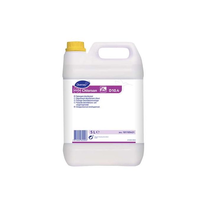 45261_5 Dégraissant Désinfectant Chlore Sols et Surfaces - Lot de 4 Colis de 2 Bidons de 5L - Diversey – Image 1