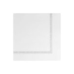 Serviette 39x39 cm Double Point Eco avec Liseret plus Blanc - Lot de 3 Colis de 1200 - Garcia De Pou Groupe