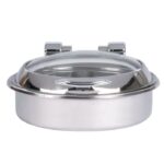 Chafing Dish Inox Rond avec Couvercle en Verre 5,8 L - Pujadas – Image 5