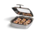 Chafing Dish Inox Carré avec Couvercle en Verre 5,8 L - Pujadas – Image 4
