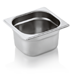 Bac GN 1/6 en Acier au nickel-chrome 1,6 L H 100 mm - Was Germany – Image 3
