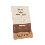 Chevalet de table réservé "reserved" 152x44x(H)44 mm - Hendi – Image 5