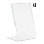 Porte-affiche en  L |  acrylique transparent | Format A8 - Securit – Image 3