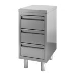 Meuble Inox Professionnel avec 3 Tiroirs - Gamme 700 - Combisteel – Image 5