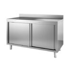 Meuble Bas Inox Avec Dosseret - Profondeur 600 - Combisteel – Image 2