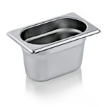 Bac GN 1/9 en Acier au nickel-chrome 1 L H 100 mm - Was Germany – Image 3