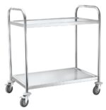 Chariot de Service Inox 2 Etagères  905x585x(H)945mm - Hendi – Image 4