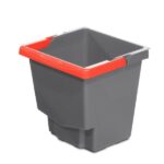 Seau 15L Gris Idea Top (Poignée Rouge)-21005Gtr - Guialto – Image 2