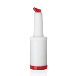 Bec verseur graduée et flacon de conservation 1 L rouge H 320 mm Ø 90 mm - Was Germany