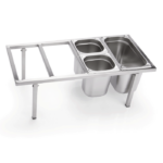 Bac GN 1/6 Inox Coins Gaufrés 3,4 L H 200 mm - Was Germany – Image 3