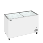 Congélateur coffre 350 L Crème Glacée Couvercles Coulissants Vitrés Plats IC401SC - TEFCOLD