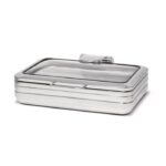 Chafing Dish Rectangulaire GN 1/1 avec Couvercle en Verre - Pujadas