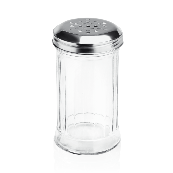 aaf7639acd5ffb4f25de3824e09a726b21c91d0a41b1f2eee734ba34c8620586_afce_5 Salière en Verre/inox H 135 mm Ø 75 mm - Lot de 6 - Was Germany – Image 1