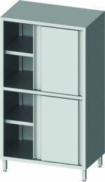 Armoire Haute Inox 4 Portes Coulissantes - Gamme 600 - 2 Hauteurs - Stalgast – Image 2