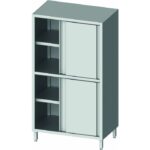 Armoire Haute Inox 4 Portes Coulissantes - Gamme 600 - 2 Hauteurs - Stalgast