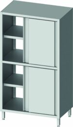 Armoire Haute Inox Traversante - 2 Hauteurs - Demi Porte Coulissante - Gamme 700 - Stalgast – Image 4