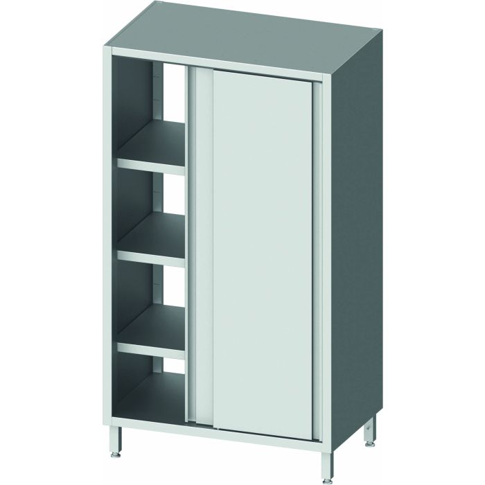 Armoire Haute Inox Traversante - 2 Hauteurs - Porte Coulissante - Gamme 500 - Stalgast – Image 3