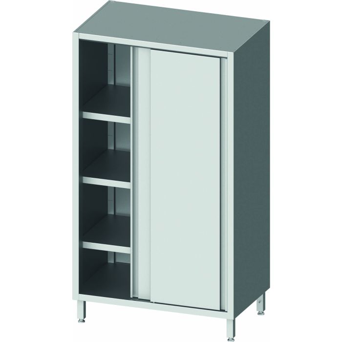 Armoire Inox Haute - Porte Coulissante - 2 Hauteurs - Gamme 800 - Stalgast – Image 1