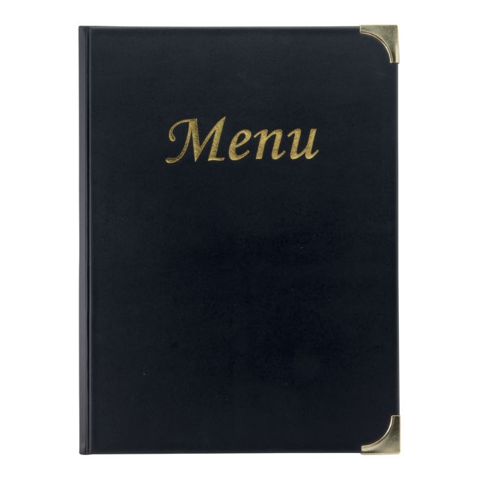 b414221ae9493d75786828f51bcbbcf531528b50f4c2f7c27823f50ddc4c0604_59ad_5 Basic Carte Menu A4, 4 inserts fixes (présente 8 pages A4) - Securit – Image 1
