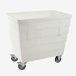 Bac double-paroi 500 L - roues chape inox - blanc - AVEC BONDE - Gilac – Image 2