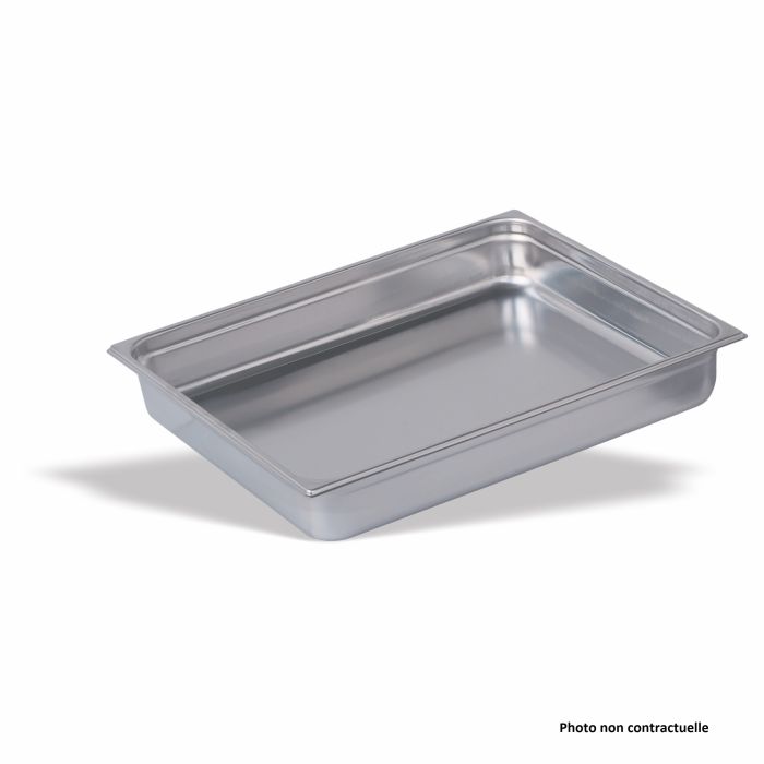 Bac Gastro Inox GN 2/1 – H 100 mm – Lot de 6 – Pujadas