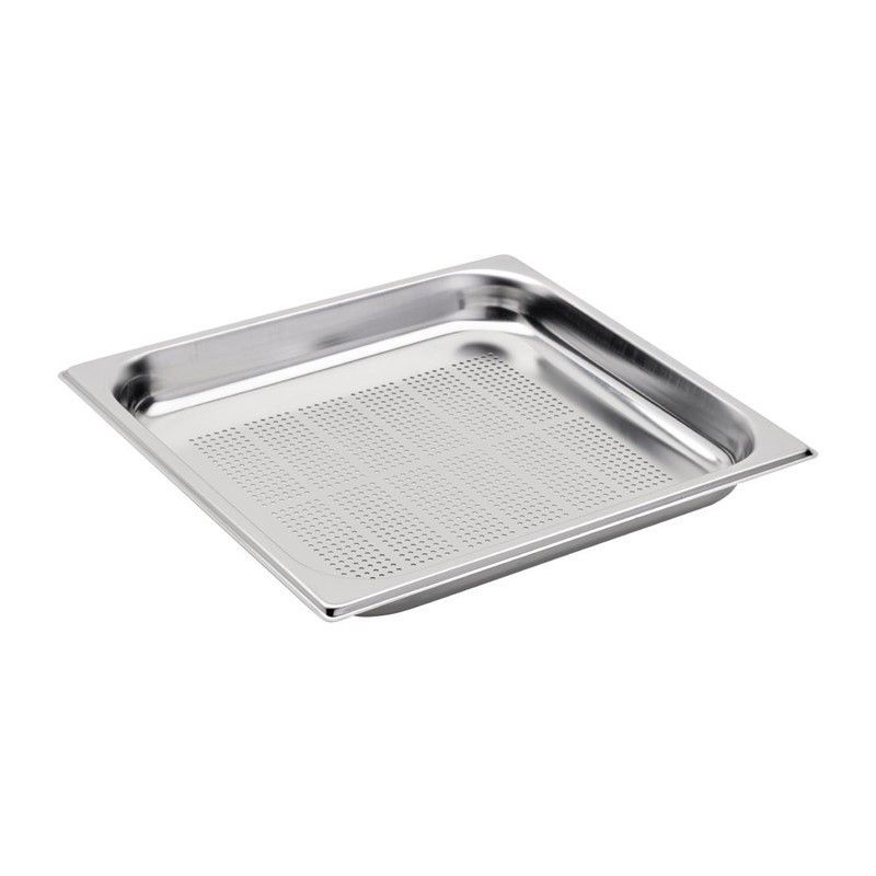 Bac Gastro Inox Perforé GN 2/3 - Profondeur 65 mm - Vogue – Image 4