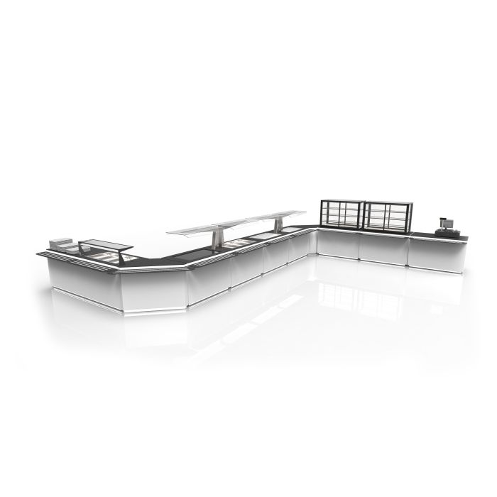 Base de Buffet Réfrigéré Cuve Froide - 1300x700 mm - SAYL – Image 1