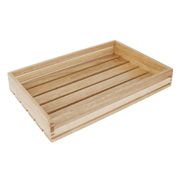 Caisse en Bois d'Hévéa pour Pain Fruits 50 mm - Olympia – Image 1