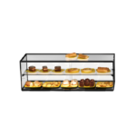 Vitrine Professionnelle Neutre 2 Etagères sans LED - L 555 / 920 / 1200 mm - SAYL – Image 3