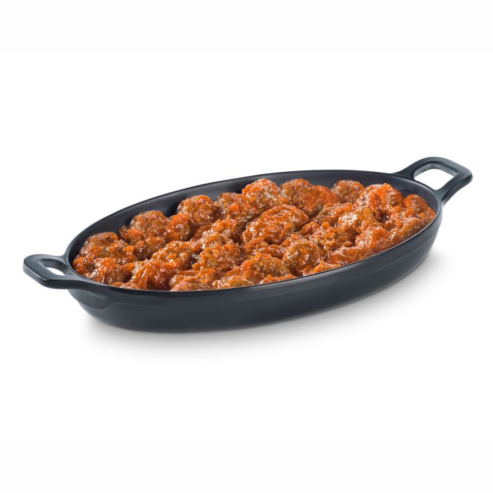 Casserole Ovale Mélamine Noire Gamme Mini  L 15,5 à 26,5 cm - Pujadas – Image 1
