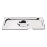 Couvercle Bac Gastro Inox GN 1/3 avec Encoche - Vogue – Image 2