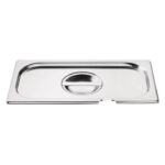 Couvercle Bac Gastro Inox GN 1/3 avec Encoche - Vogue