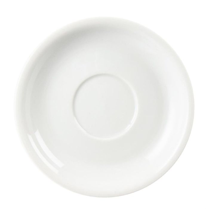 cb463_5_5 Soucoupes pour tasses à cappuccino CB463 blanches 160 mm Olympia - Lot de 12 – Image 1