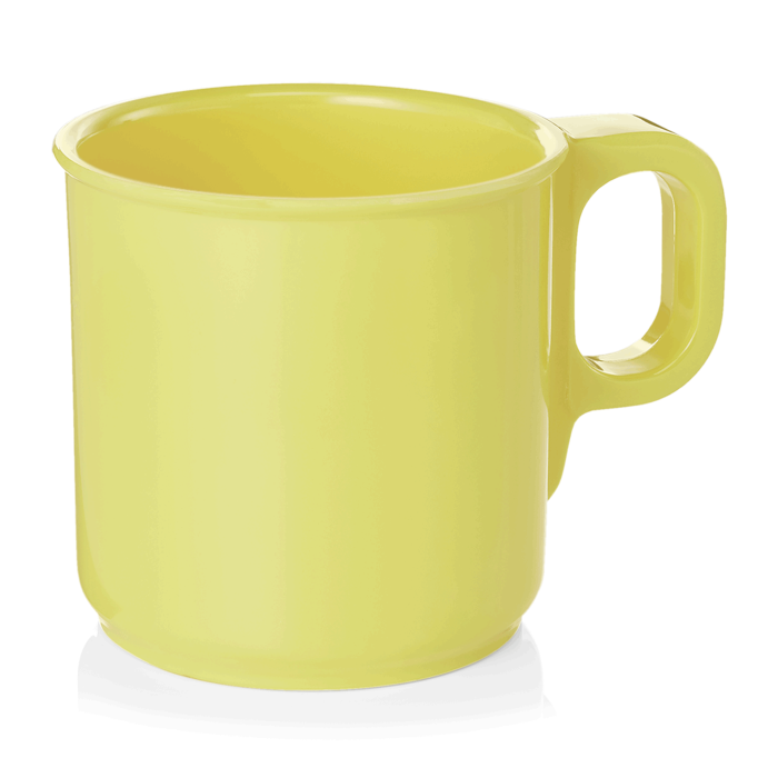cbbbfce50aa241eca1e9abf6c14bc826e95d74a09ba1bff43e6c18197b29f1b6_0a28_5 Lot de 12 Mugs en Mélamine jaune H 78 mm Ø 77 mm - Was Germany – Image 1