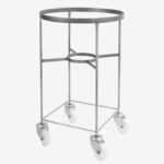 Chariot inox pour bac grand volume hémisphérique 75 L - Gilac