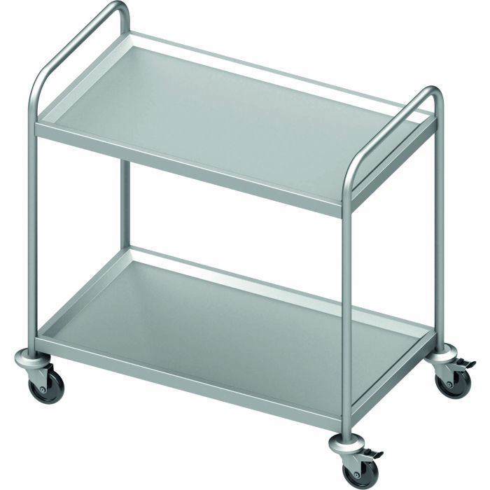 Chariot de Service Inox - 2 Plateaux - Profondeur 600 - Stalgast – Image 1