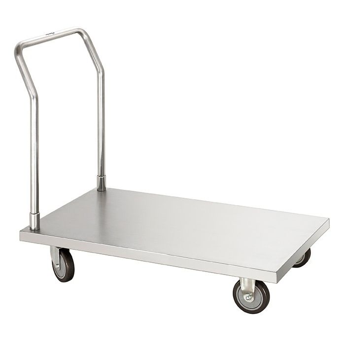 Chariot de transport Inox avec plateau - Bartscher – Image 1