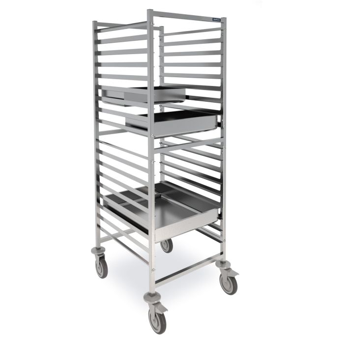 Chariot Haut de Transport GN 2/1 Renforcé en Inox – Distform