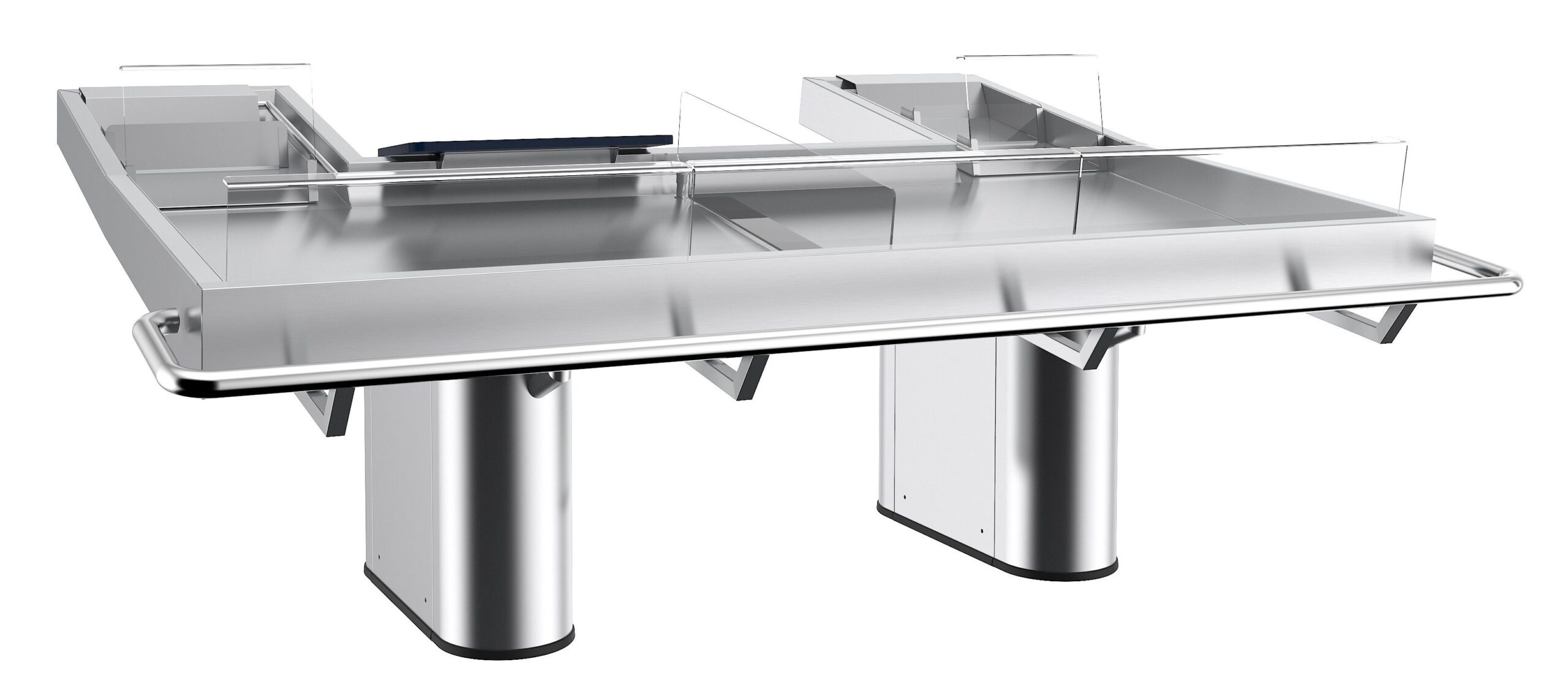 Comptoir à Poisson en Acier Inoxydable - L 1800 à 3050 mm - Combisteel – Image 2