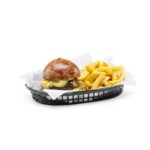 Paniers de service style fast-food Noir 6 unités 275x175x(H)38 mm - Hendi – Image 3
