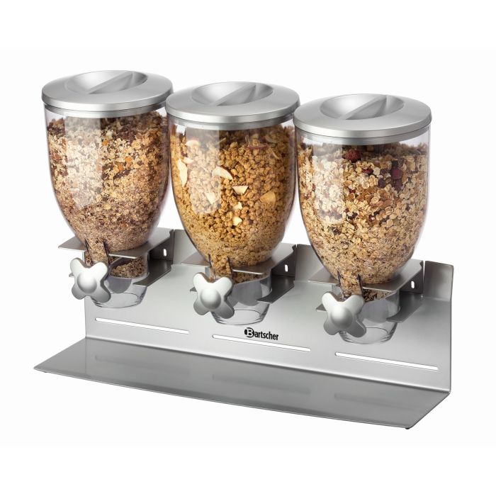 distributeur_de_cerealesaliments_secs_triple_3_x_35_l_bartscher_19_cf15_5 Distributeur de Céréales/Aliments Secs Triple - 3 x 3,5 L - Bartscher – Image 1