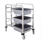 Chariot de cantine en acier inoxydable – Image 2