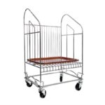 Socle sur Roues pour Support Plateaux Chromé – Image 4