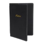 Porte-Menus en Simili Cuir Noir - Format A5 - Olympia