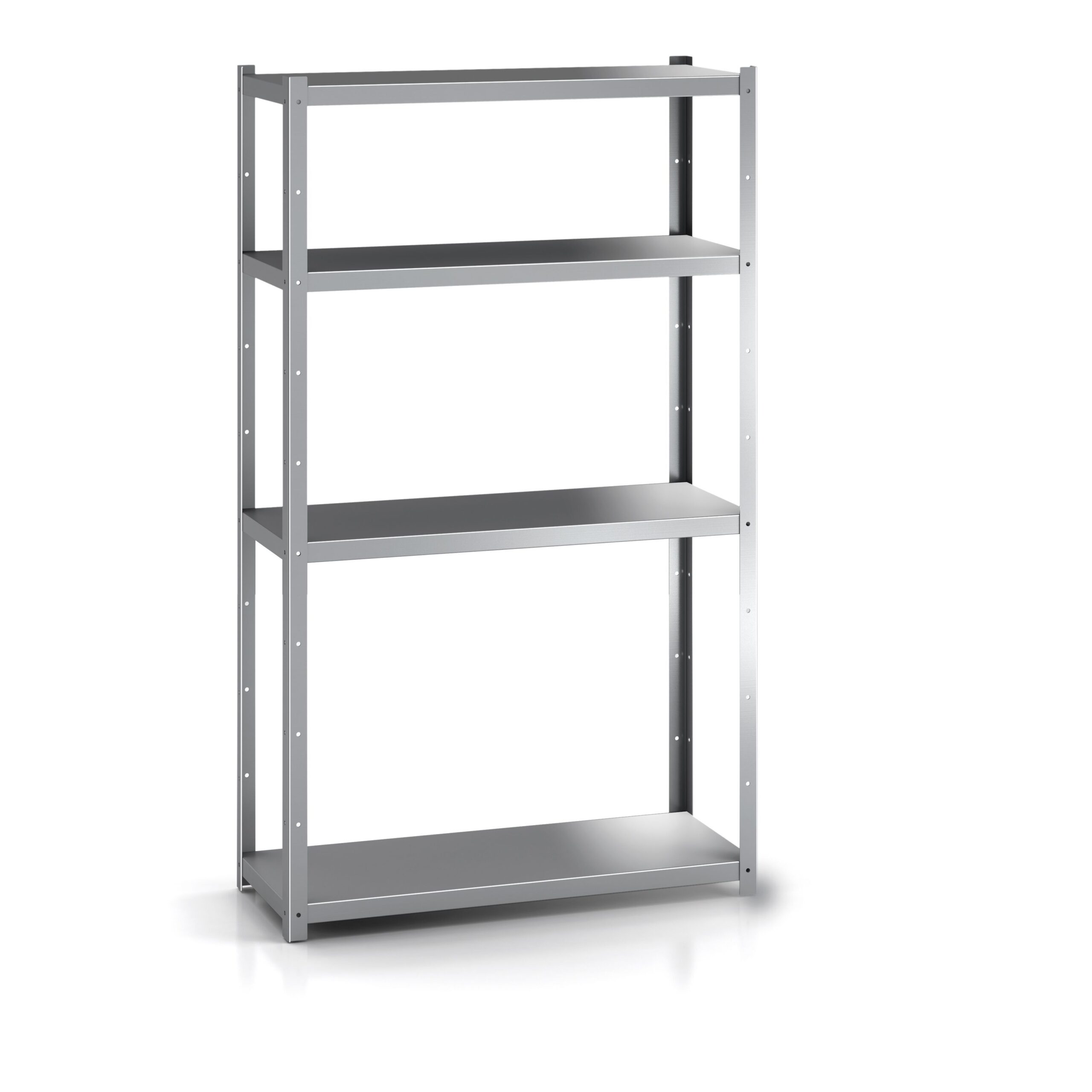 Etagère Inox Avec Renforts Oméga 5 niveaux P.600mm et H.2000mm - Distform - EPI00157 – Image 2