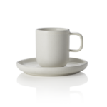 Lot de 6 tasses à espresso et soucoupes en grès 0,09 L Rocher clair H 65 mm - Was Germany