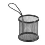 Paniers à frites miniatures noir mat 90x90x(H)90 mm - Hendi