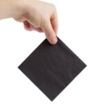 Serviettes Cocktail 2 Plis Format 1/4 Recyclable 240mm Noires - Lot de 4000 - Fiesta – Image 5