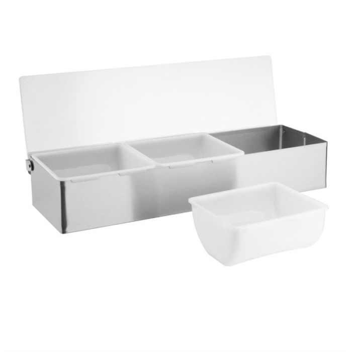 k490_3 Boîte à compartiments inox 3 x 950 ml - Vogue – Image 1